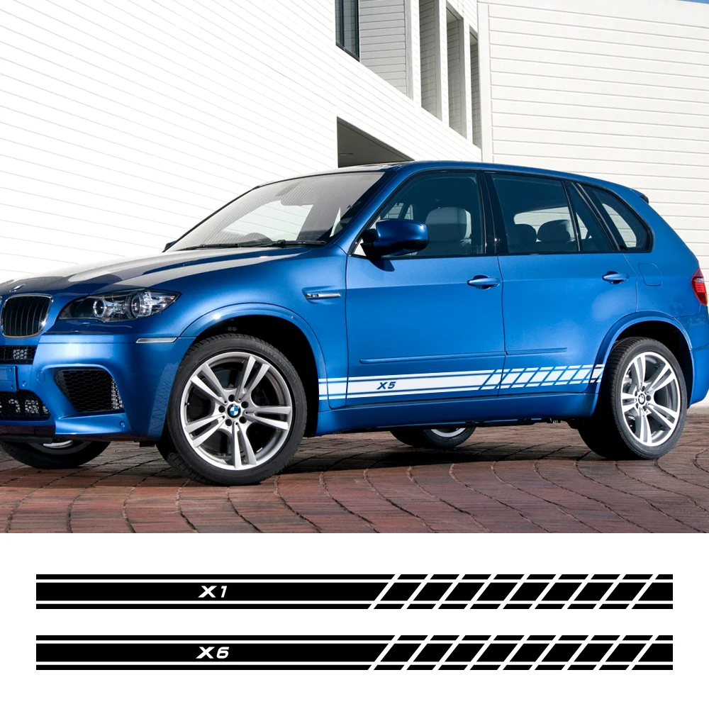 

Наклейки на боковые двери автомобиля для BMW X3, F25, G01, X4, F26, G02, X5, E70, F15, G05, X6, E71, F16, G06, X1, E84, F48, X2, F39, X7, G07, аксессуары, 2 шт.