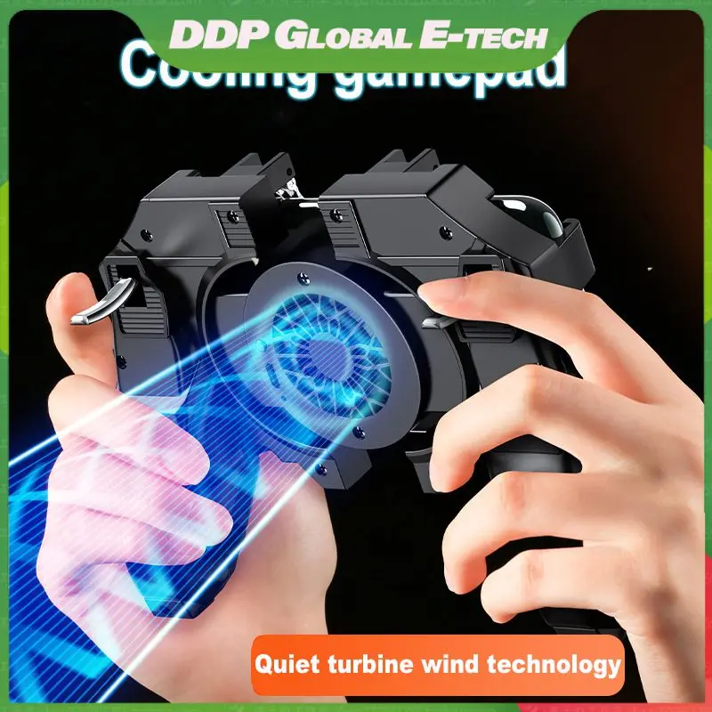 

Portable Game Controller Four Finger Radiator With Cooling Fan Compatibility Cooler For Pubg Gamepad Universal Gamepad Handle