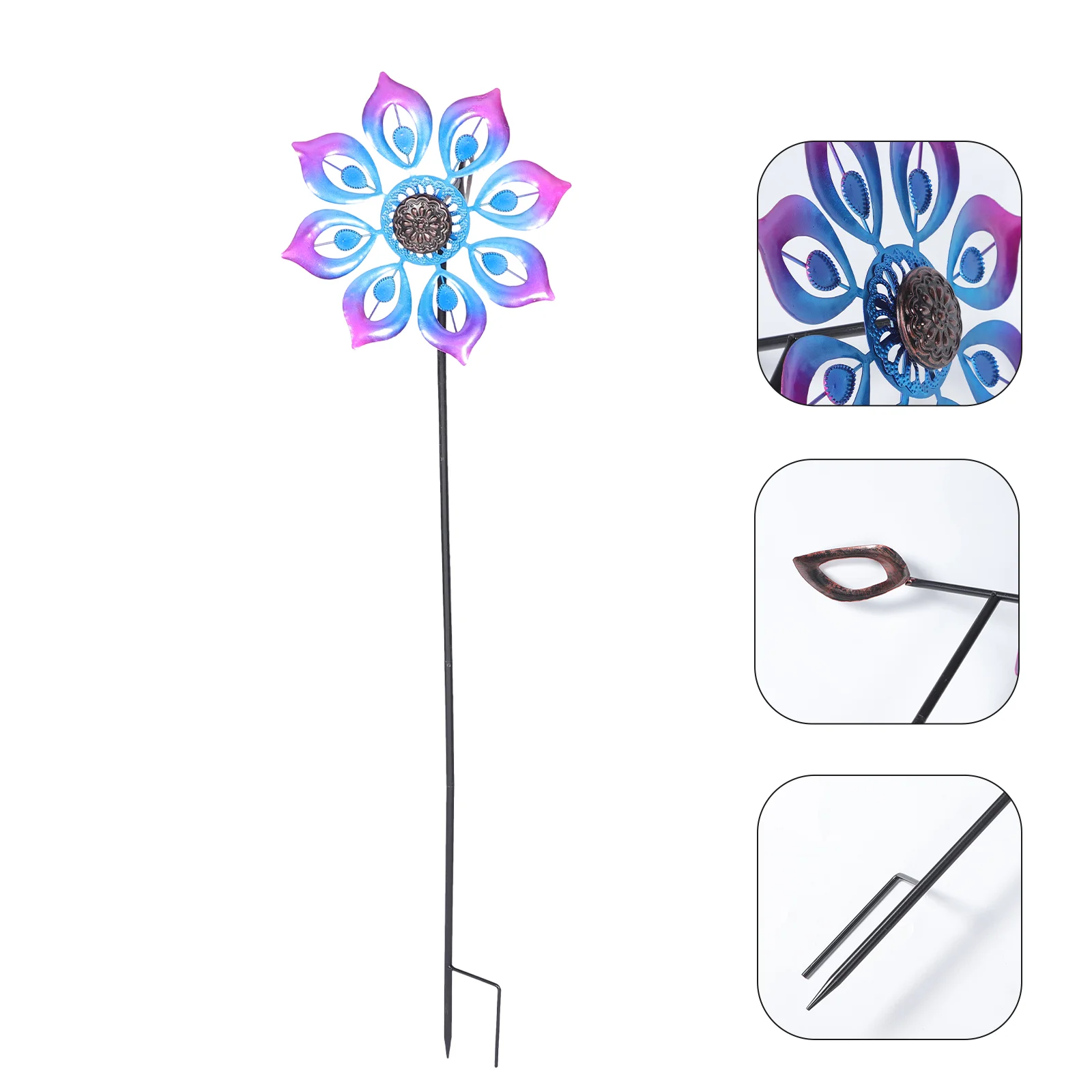 

Wheel Windmill Scene Decor Pinwheel Decoration Yard Garden Large Decorative