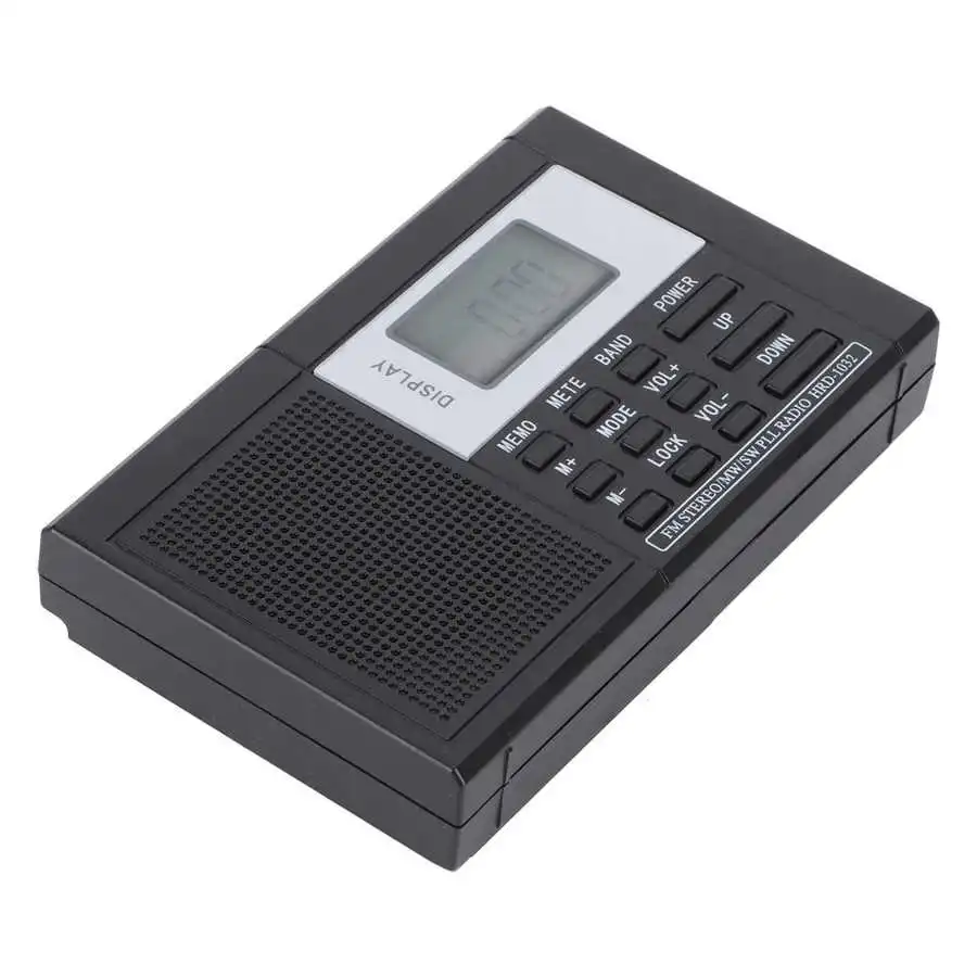 Портативное мини-радио цифровые часы FM/AM/SW/MW стерео радио FM-радиоприемник с