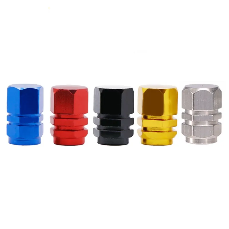 

4Pcs/Set Tyre Rim Stem Cover Tire Valve Caps Dust Proof Auto Wheel Cap Aluminum Alloy Nipple Caps for Cars and Motorcycles Bikes