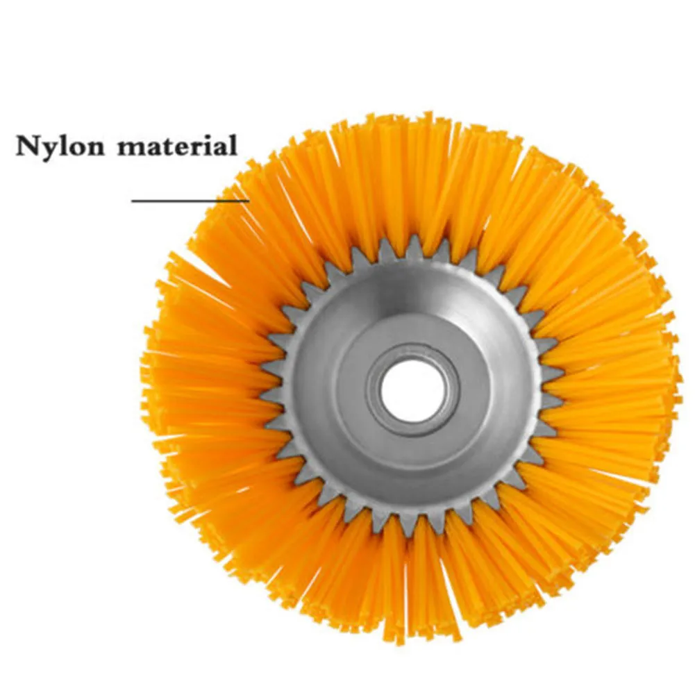 

8 Inch Grass Trimmer Head Trimmer Brush Solid Nylon Wire Wheel Garden Lawn Trimmer Spare Blade Garden Replacement Tool
