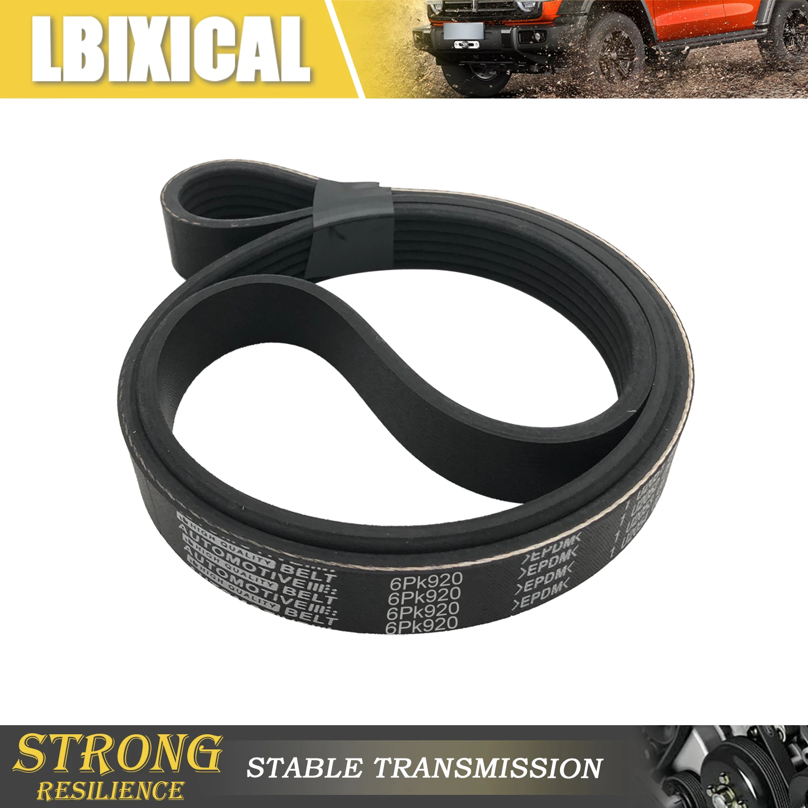 

LBIXICAL Змеиный ремень 6PK920, Сменный ремень высокого качества