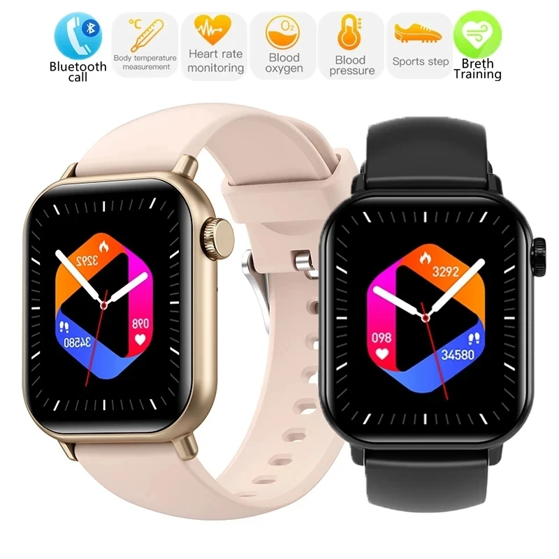 

New Smart Watch Men Body Temperature Detection Health Watch Sport Fitness Tracker Women Smartwatch For Xiaomi For Bluetooth Call