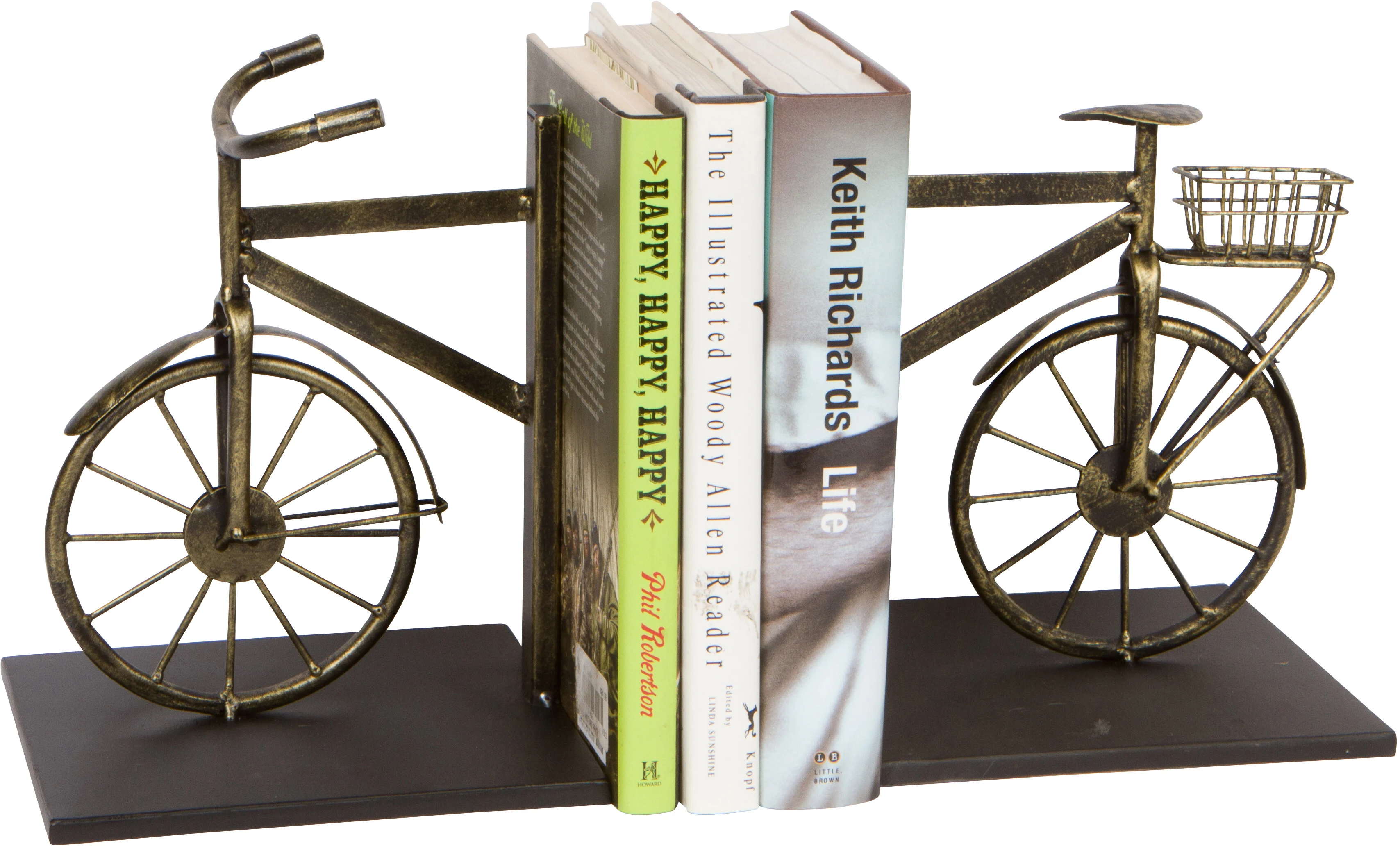 

8" Metal Bookends Set - Vintage Style by