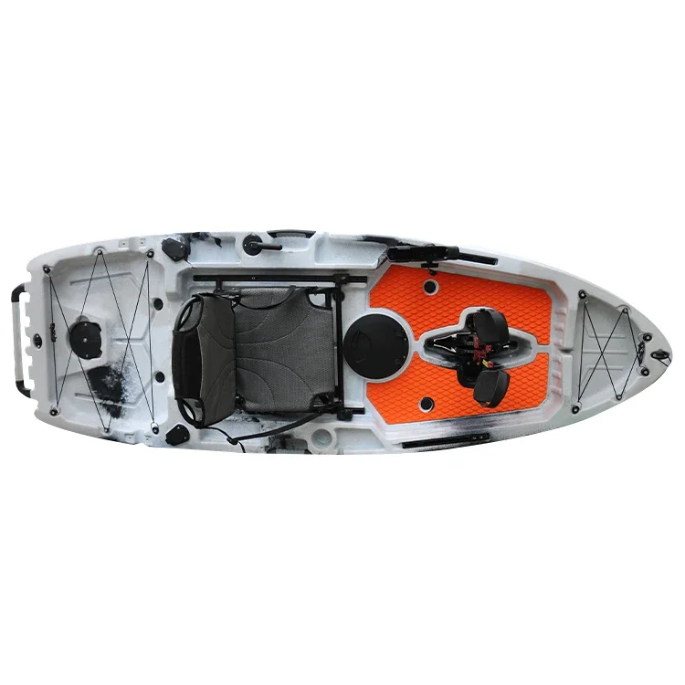 Профессиональный 8-футовый педальный привод для каяка с одним веслом рыбалки