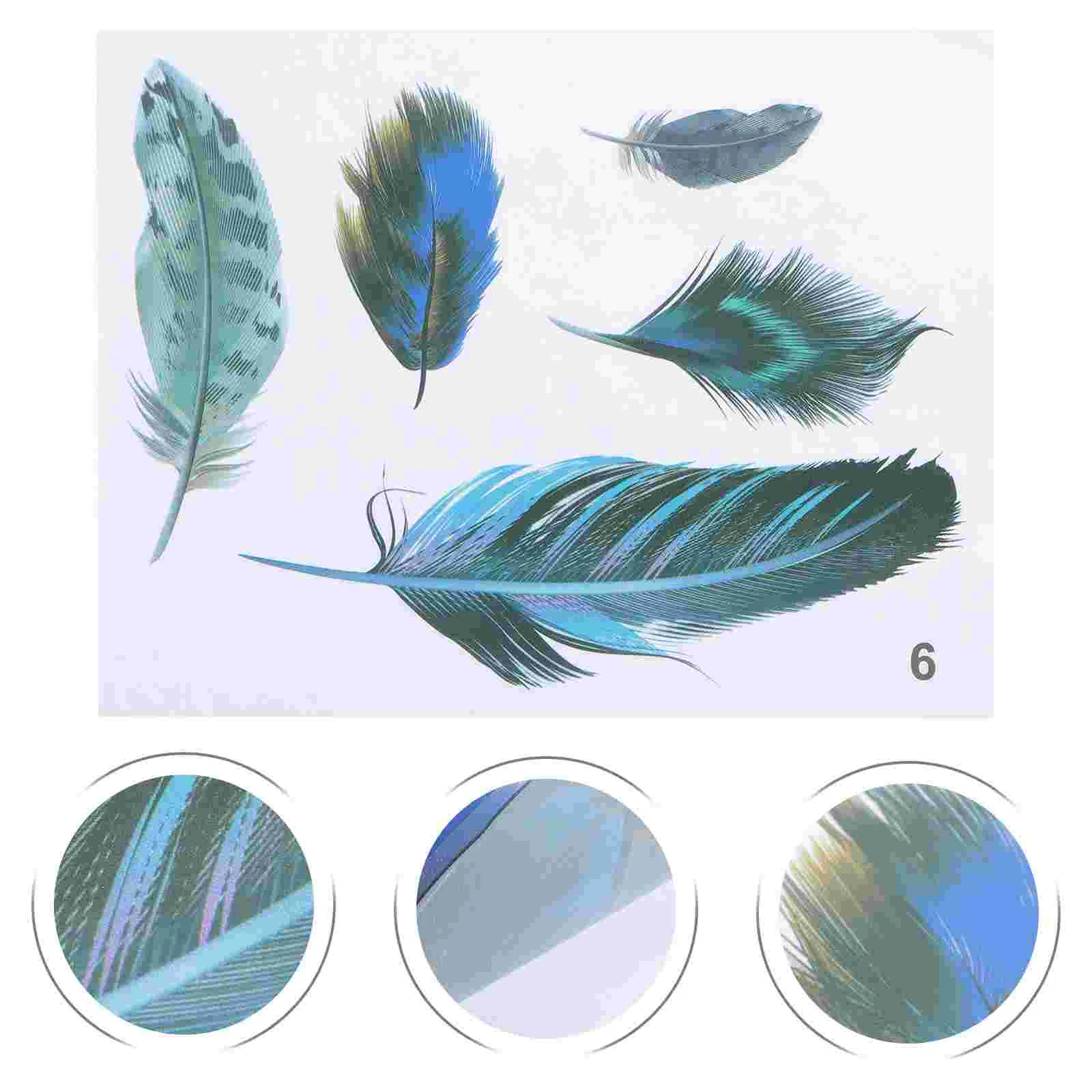 

1 Sheet of Bike Mudguard Stickers Bike Plume Stickers PVC Stickers Bike Mud Guard Plume Decals Decors