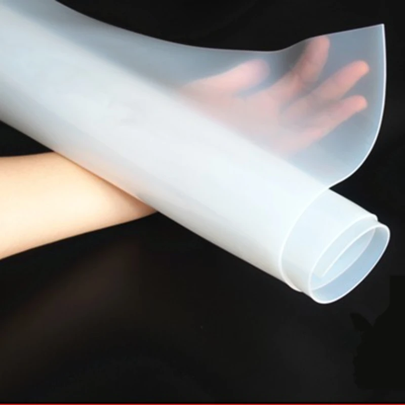 Folha de Borracha de Silicone Filme Transparente 0.1 mm 0.2 mm 0.3 mm 0.5 mm 0.8 mm 500 mm Comprimento Qualidade Superior