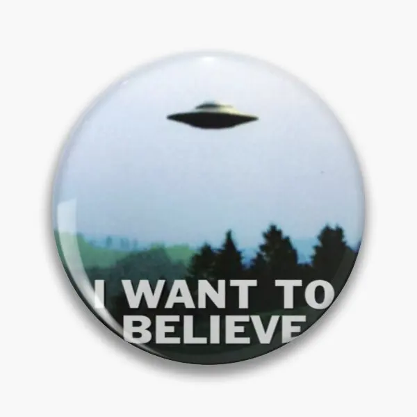 

The X Files I Want To Believe Customizable Soft Button Pin Creative Cute Lapel Pin Brooch Women Lover Cartoon Gift Clothes