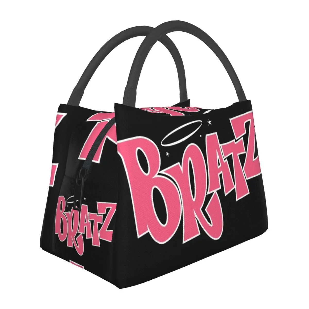 Fashion Bratz Mask Lunch Bag cute funny y2k Designer Lunch Box Casual Outdoor Picnic Cooler Bag Portable Thermal Tote Handbags