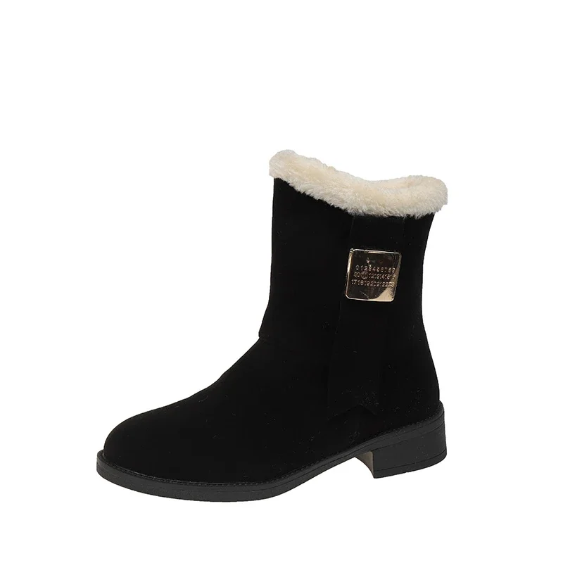 2024 женская обувь высокого качества женские ботинки без шнуровки модные