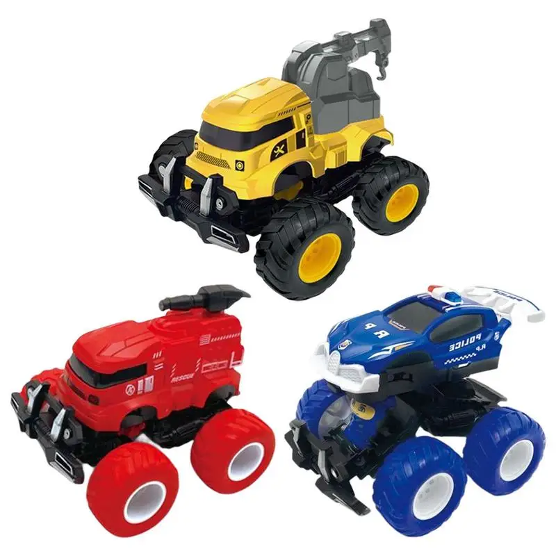 

Kids Transforming Car Toy Inertia Powered Transformation Robot With Random Color Style Portable Trucks Car Model Gift