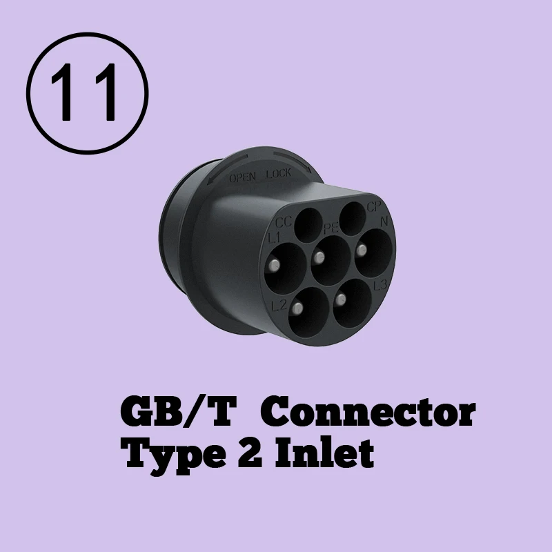 Фото Адаптер для зарядки электромобилей: Type2 на GBT, Type2 на Type1, Type1 на GBT, Type1 на Type2 для электромобилей №2