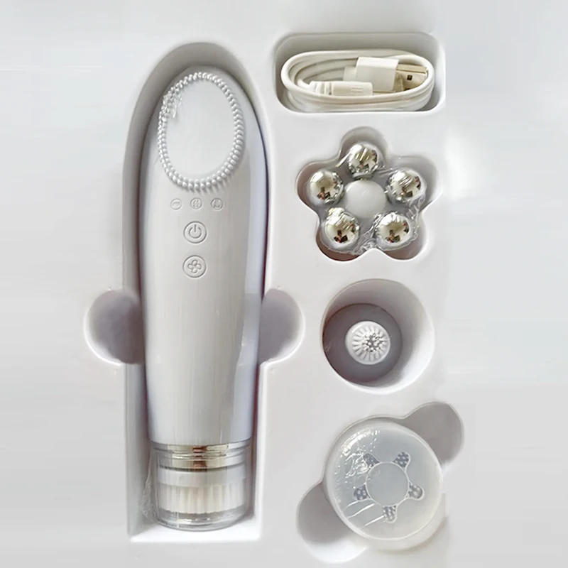 Теплое ощущение очищающее средство для пор электрический инструмент мытья лица