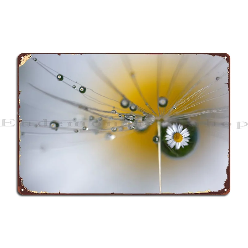 

Металлический плакат с маргаритками и звездами