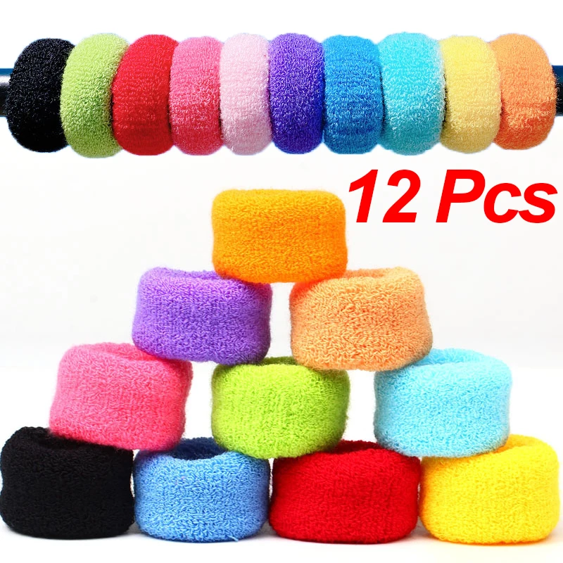

12Pcs Solid Elastic Hair Bands Women Hair Ties Girls Soft Scrunchies Kids Rubber Band Ponytail Holder Ropes Hair Accessories Set