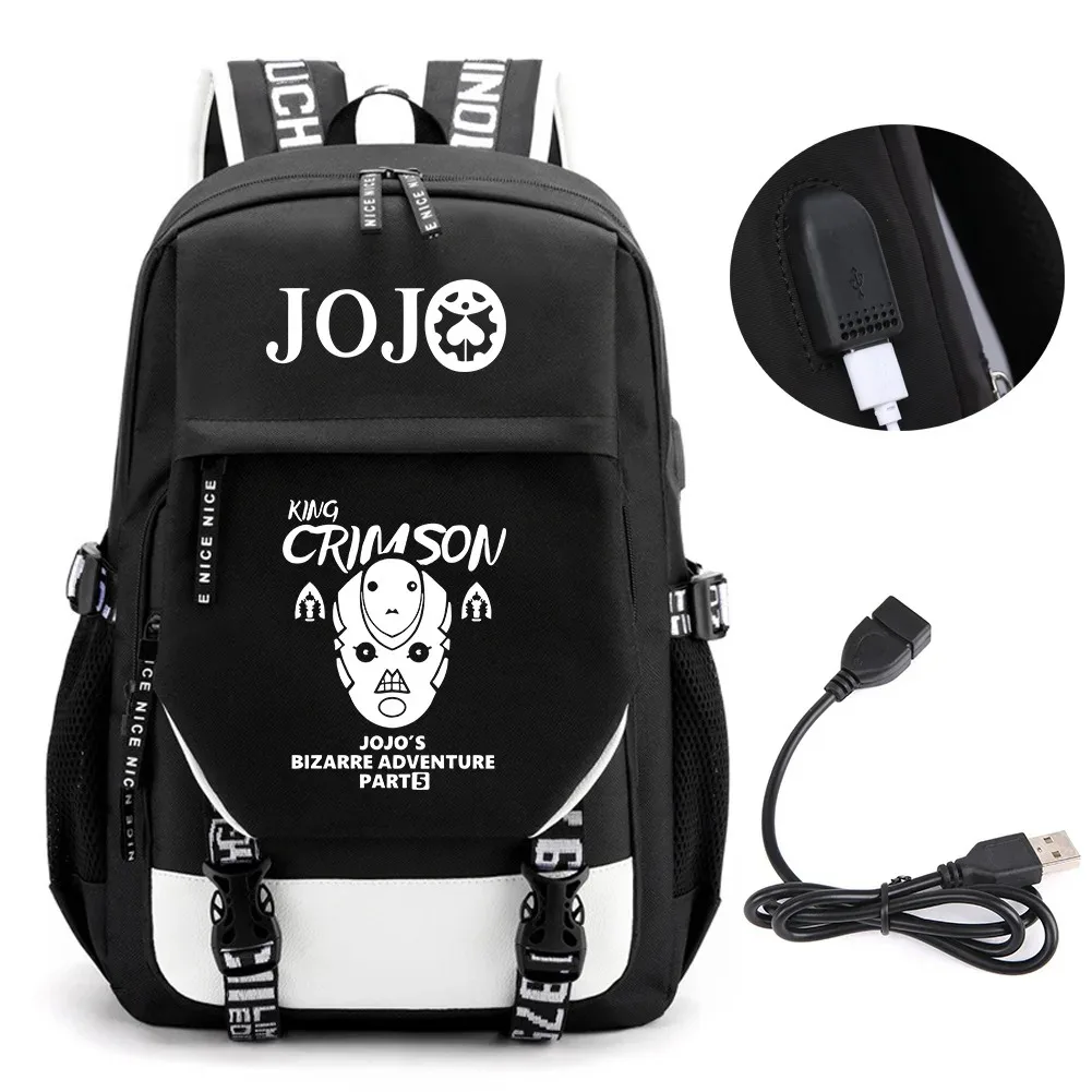 Аниме JOJO Jonathan Joes Killer Golden Experience Рюкзак Школьные сумки Mochila Дорожная сумка с