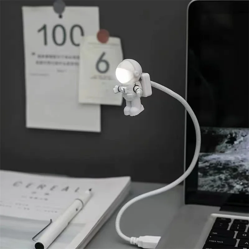 

USB-ночник, светодиодный светильник в виде астронавта, настольная лампа, гибкий светодиодный Ночной светильник, 5 В, настольная лампа для чтен...