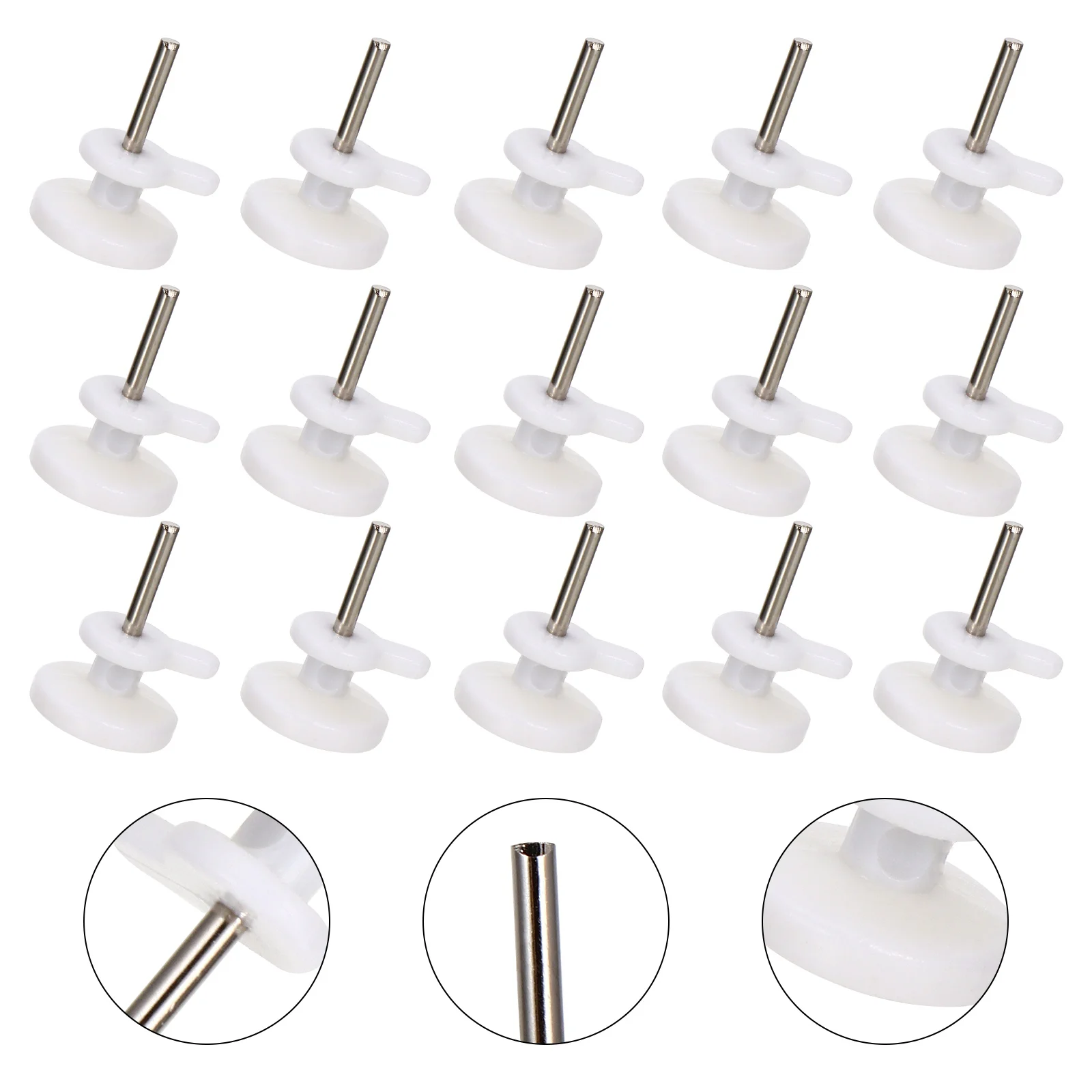 

100 Pcs Tapestry Wall Hanging Hook Non-Mark Photo Frame Hooks Mount Ordinary Plastic White Abs Mini