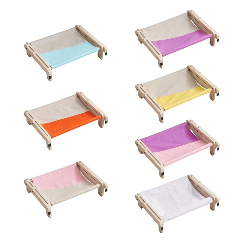 

Cats Bed Lounger Frame Hammocks Small Pet Beds for Indoor and Outdoor Use 090C