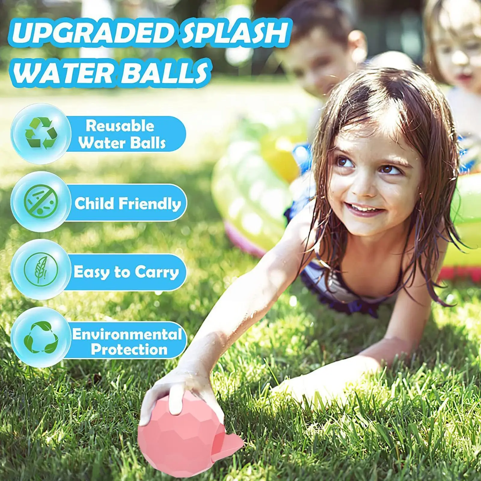 

Refillable Water Bomb Balls Water Balloons Absorbent Party Outdoor Summer Beach Ball Water Games Toy Pool Fight Favors H7e7