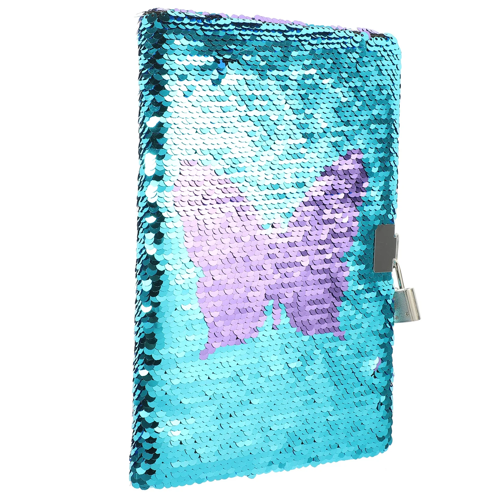 Sequin Notebook Adorable Journal Girls Notepad Notebooks Travel Decor Diary Lock Key