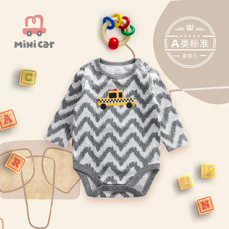 

Newborn baby's one piece clothes baby cotton bag fart clothes baby spring and autumn long sleeve warm outdoor clothes