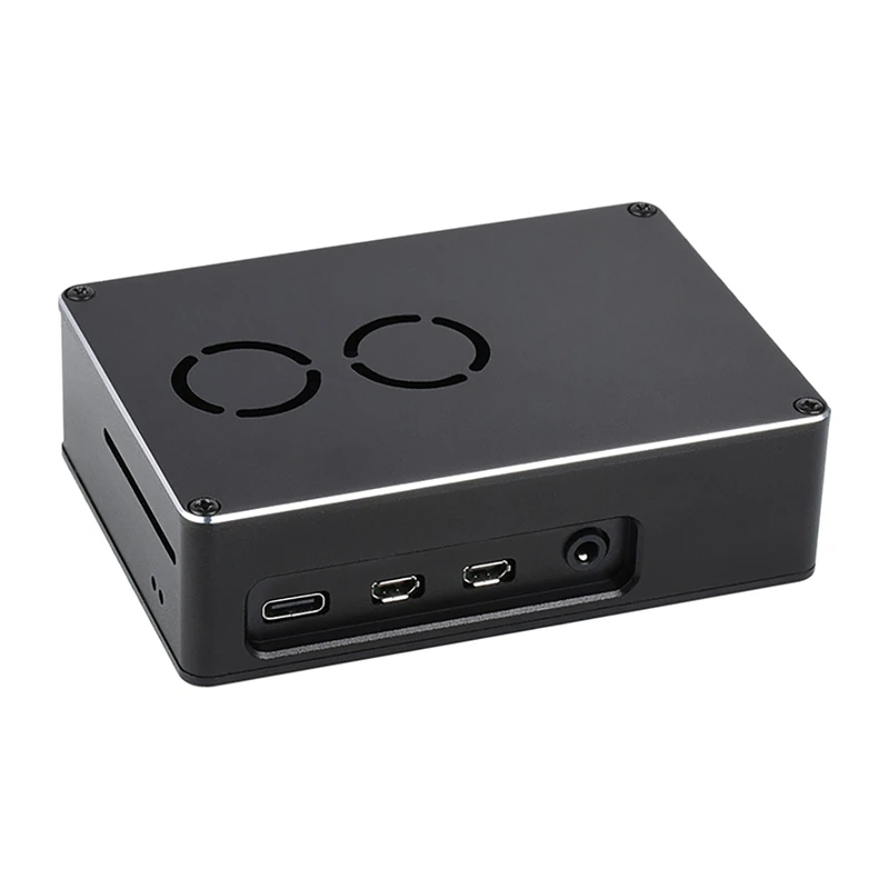 

Waveshare Shell Chassis for Raspberry Pi 4B Dedicated Dual-Fan Cooling Frosted Aluminum Alloy Shell Chassis Matching Cooling Fan