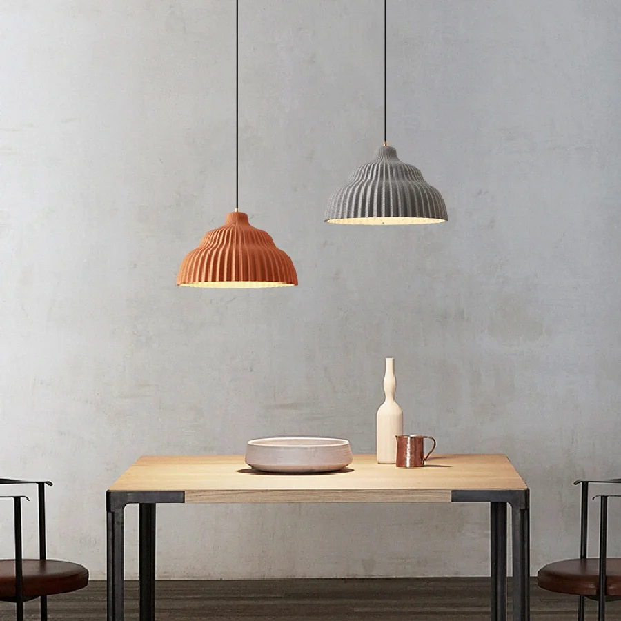 

Nordic Minimalist Wabi-sabi Industrial Style Led Pendant Lights Lustre Chandelier Restaurant Bar Home Decor Bedroom Bedside Lamp