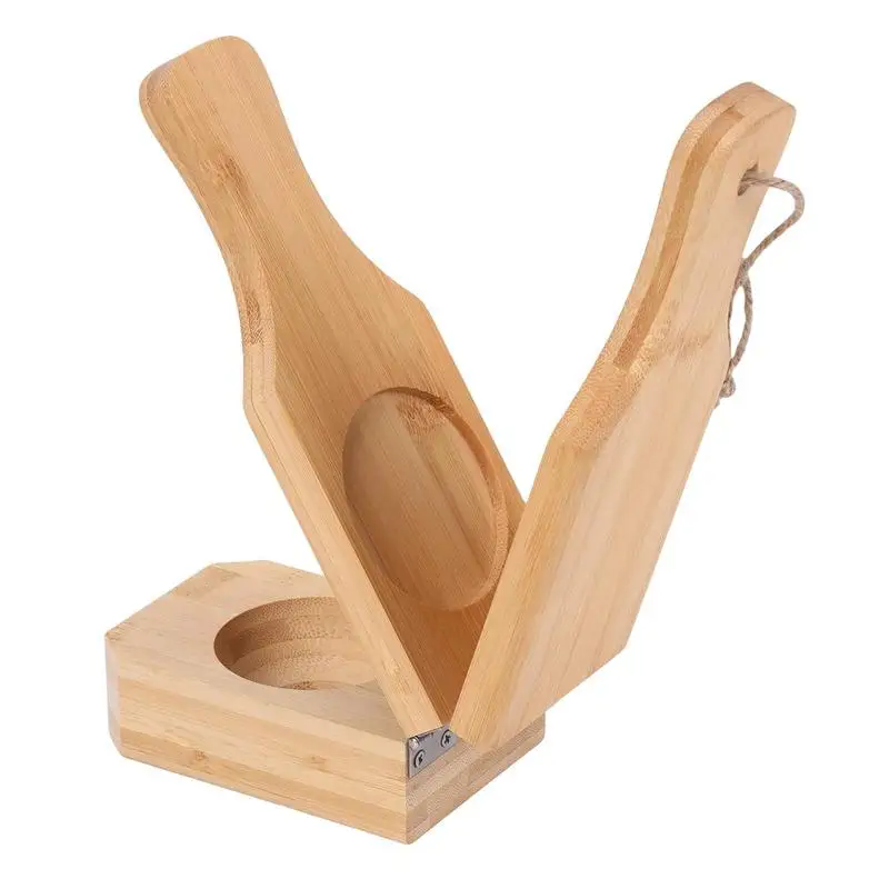 

Plantain SmasherMultifunction Wooden Banana Smasher Maker for Baking DIY Home Kitchen Baking Tool for Meatballs Fried Plantains