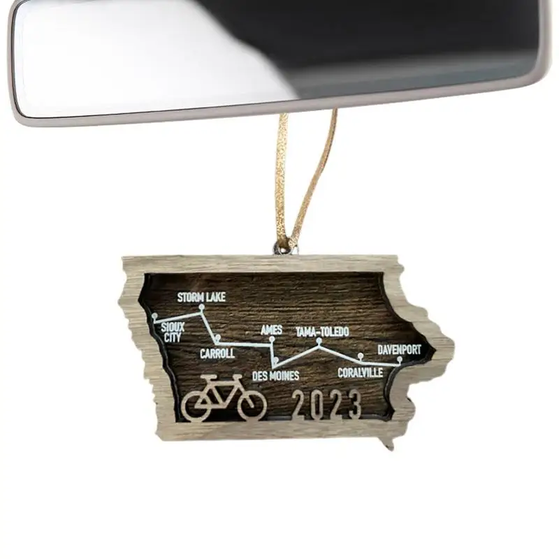 

Cycling Souvenir Pendant Creative Wooden Frame Pendant Cycling Souvenir Creative Souvenirs For Car Rearview Mirror Wall Window