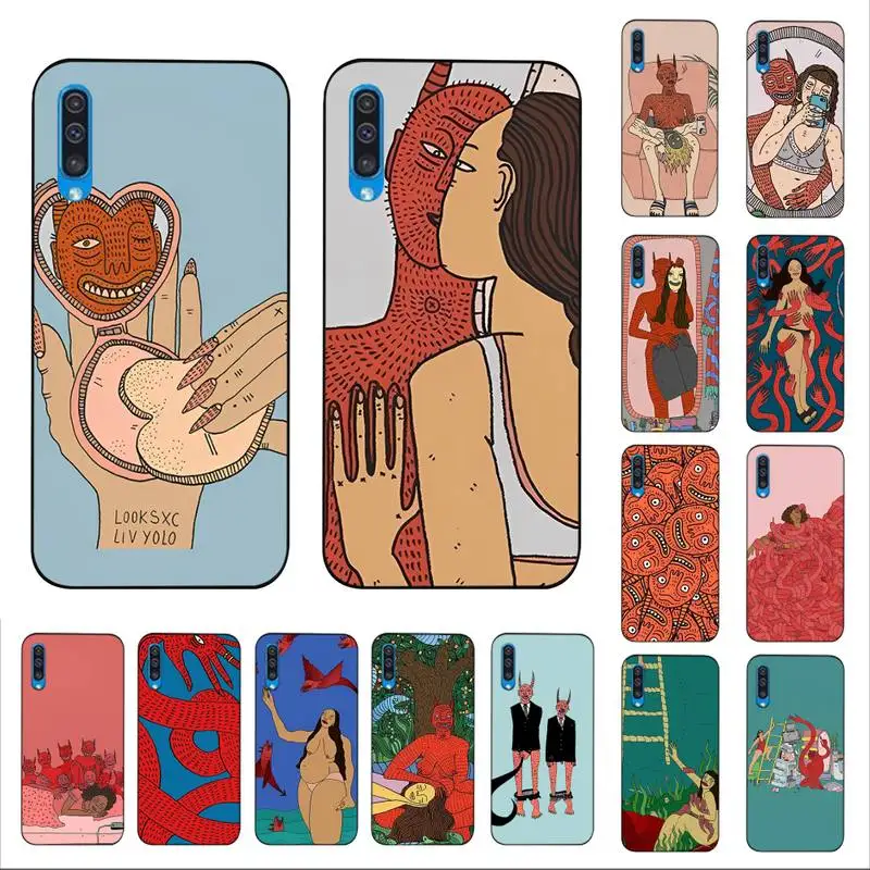 

Polly Nor Art Phone Case for Samsung A51 01 50 71 21S 70 31 40 30 10 20 S E 11 91 A7 A8 2018