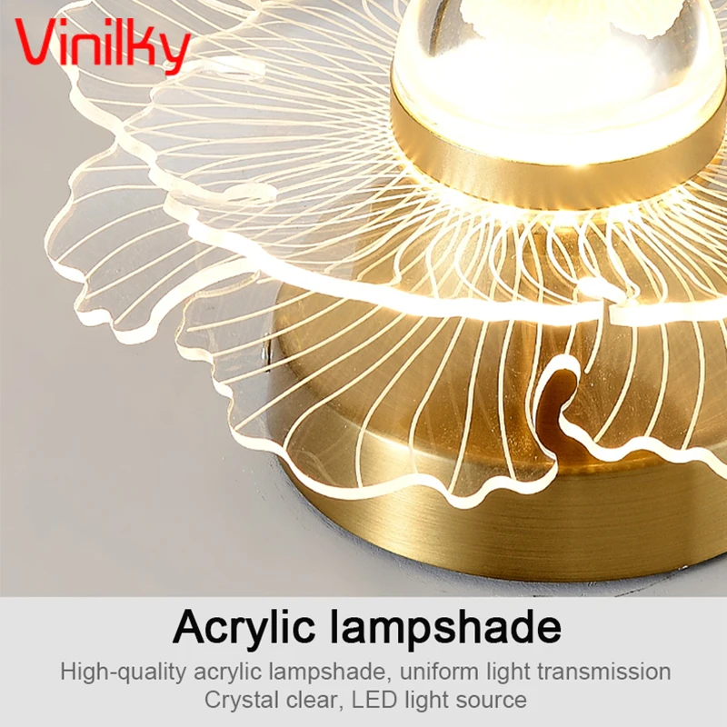 Светодиодный акриловый настенный светильник потолочный для прохода роскошный