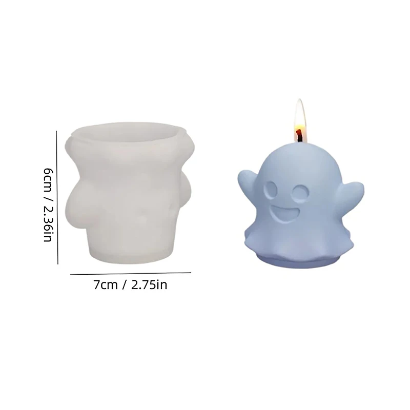 Силиконовая форма для ароматерапии в стиле Хэллоуина виде тыквы черепа гипсовая