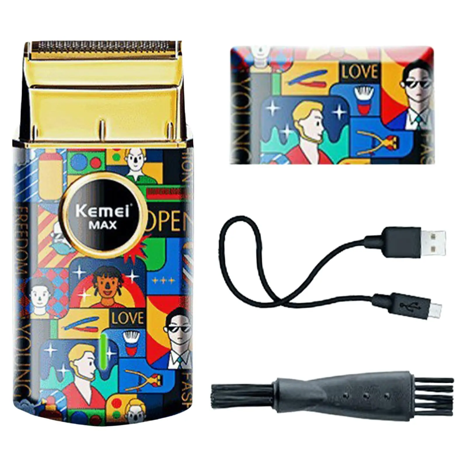 

Профессиональный бритвенный станок для мужчин, легкий прибор для стрижки усов, зарядка через USB, подарок, триммер для бороды для папы, парикм...