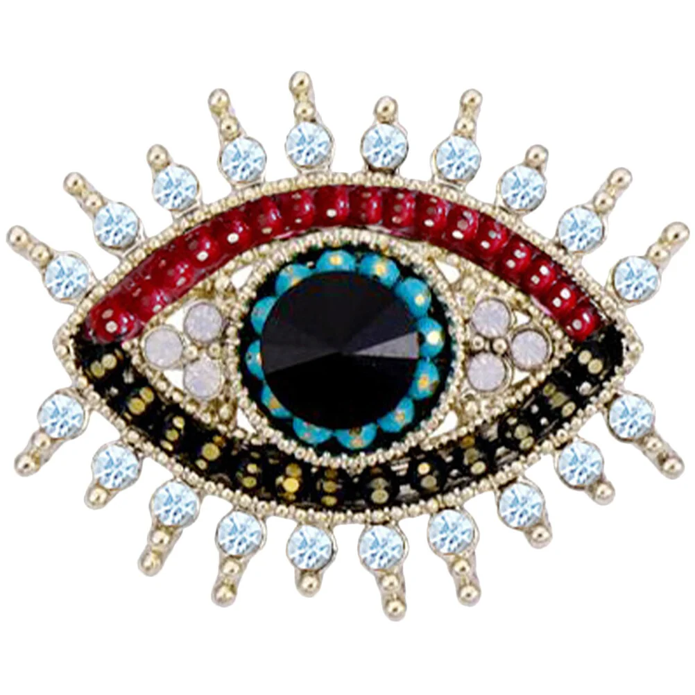 

Fashion Coat Clothing Bag Decoration Rhinestone Eye Brooch for Women Girls