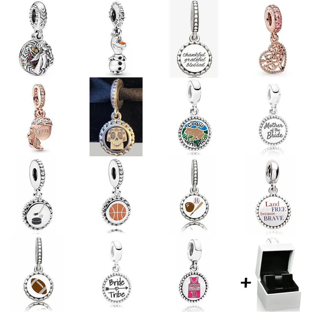 

Женский браслет из серебра 2023 пробы, с подвеской