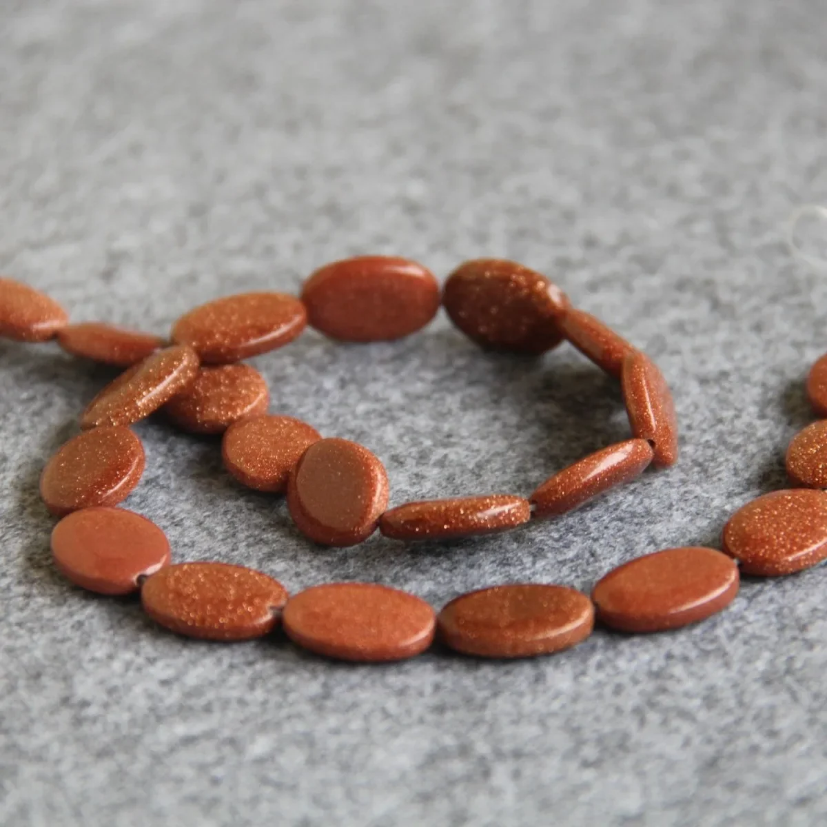 Незакрепленные бусины из Овального песка 13 х18 мм полуготовые 15 дюймов аксессуары