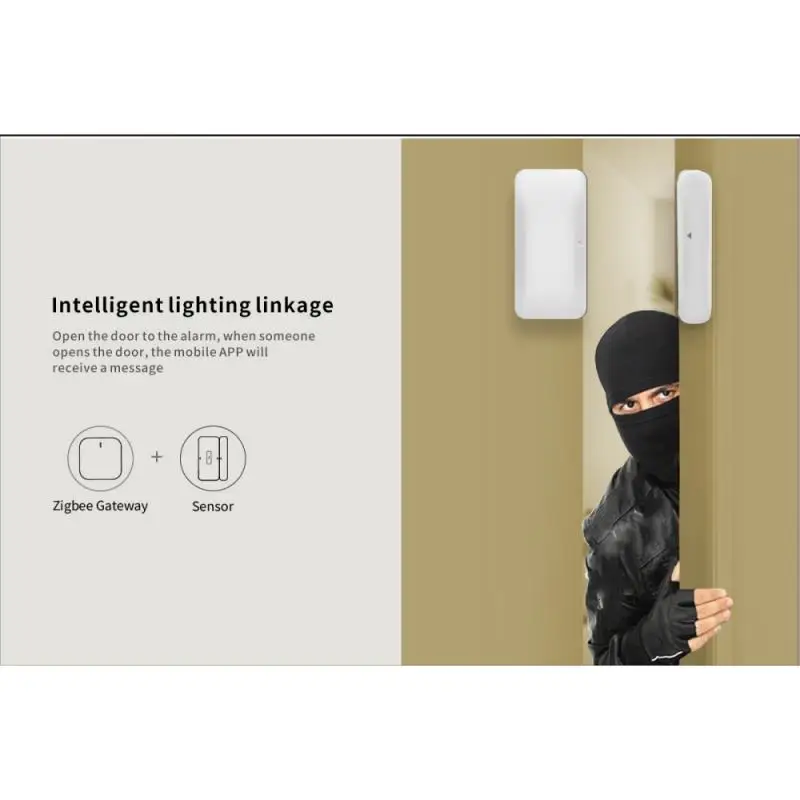 Датчик двери Zigbee2MQTT датчик для окон и дверей умного дома работает с помощником по