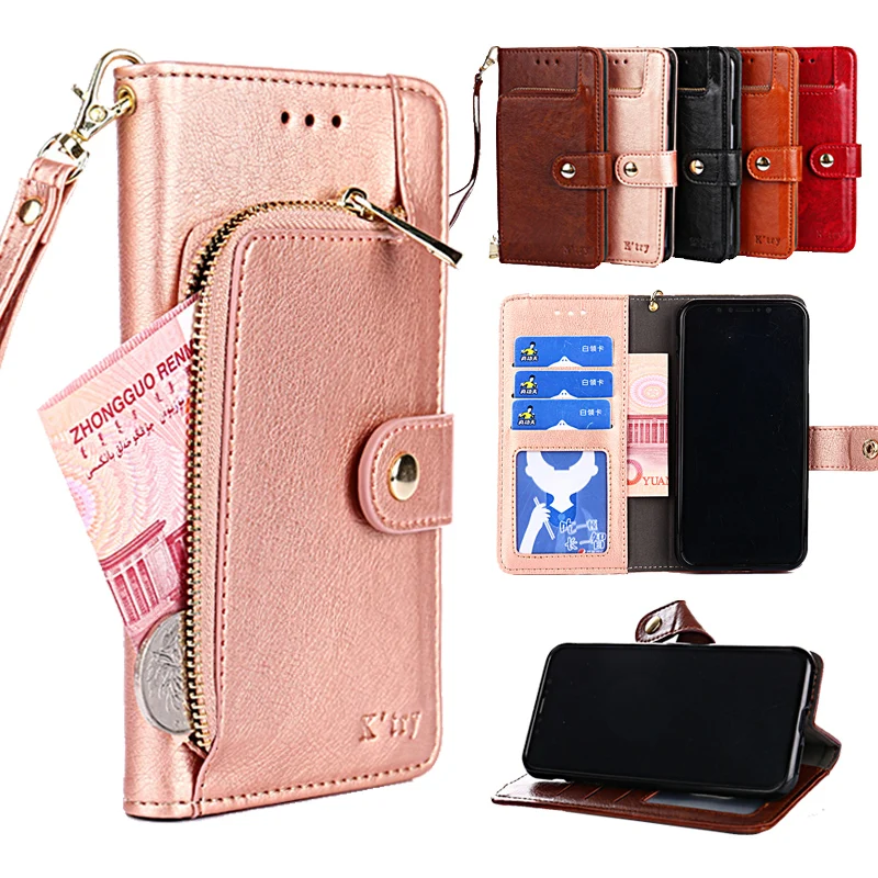 

Luxury Leather Flip Case For Alcatel 3 3X 3L 3C 1X 1V 1 1S 1C 1B 1A 1SE 2020 2021 2019 2018 5 5V Wallet Cards Stand Phone Cover