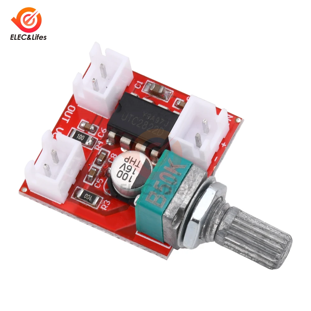 Плата моно-усилителя BTL 1 8-12 В постоянного тока UTC2822 мини-усилитель для наушников