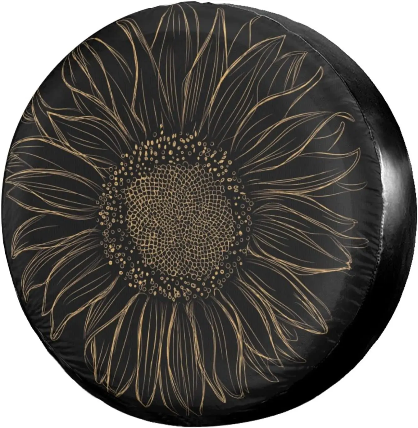 

Запасная крышка для колес Delerain в виде подсолнуха для джипа, трейлера, внедорожника, грузовика и многих транспортных средств, водонепроницае...