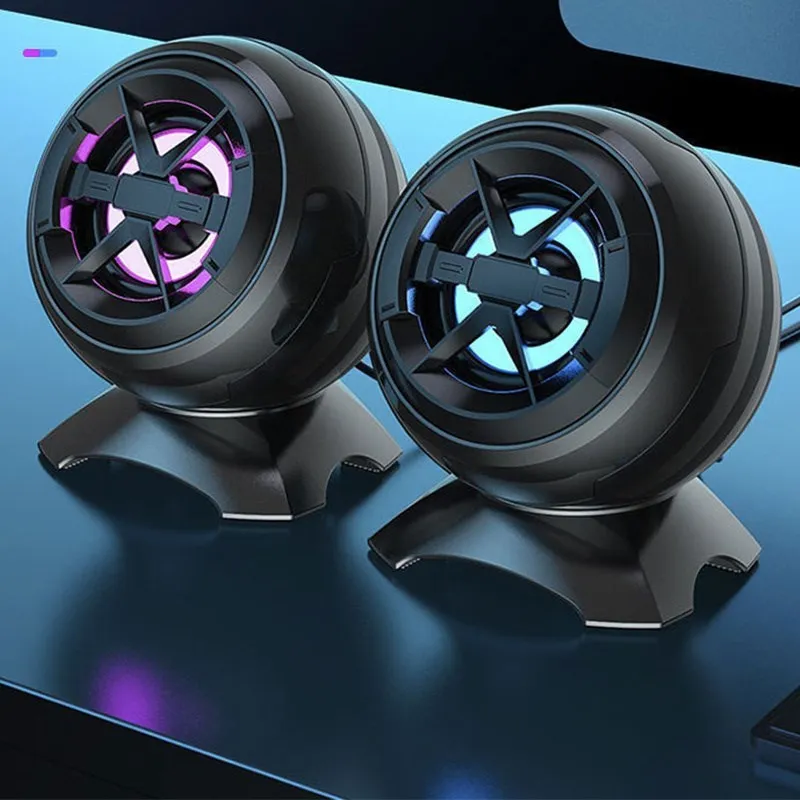 

2023 New USB Wired Computer Speaker Deep Bass Sound Box Speaker For PC Laptop Powerful Subwoofer Desktop Portable Mini Speaker