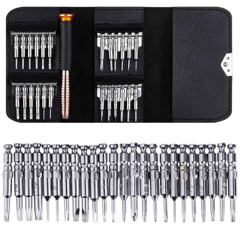 

Набор многофункциональных отверток, комплект инструментов Torx 25 в 1 для точного ремонта ПК, аксессуары для ручных инструментов «сделай сам»