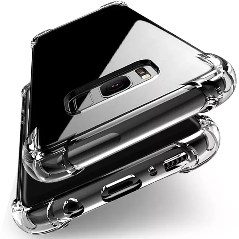 

Shockproof Clear Silicone Case For Samsung Galaxy S7 edge A5 A7 J5 J7 2017 S8 S9 S10 Plus Note 9 8 A6 A8 Plus A7 2018 A50 Cover