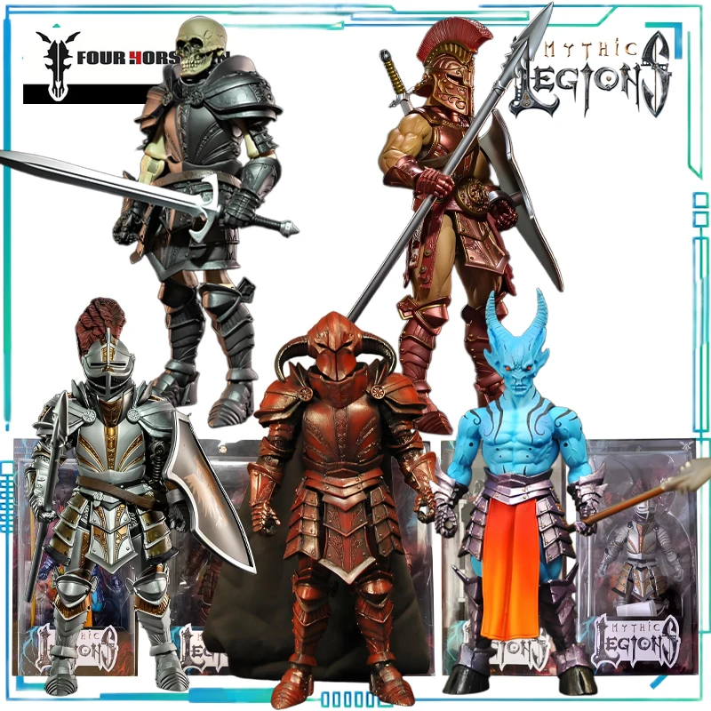 Фото Подвижная фигурка Four Horsemen Studios из серии Genuine Mythic Legions: Zhazhar, Blood Knight, Vitus, Skeleton, Sir Henry Irving. Подарок. №1