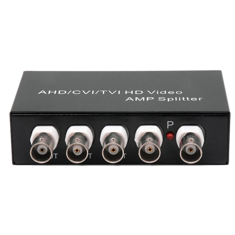 

Signal 1 In 4 Out AHD/CVI/TVI Video Splitter HD Coaxial Camera,Black