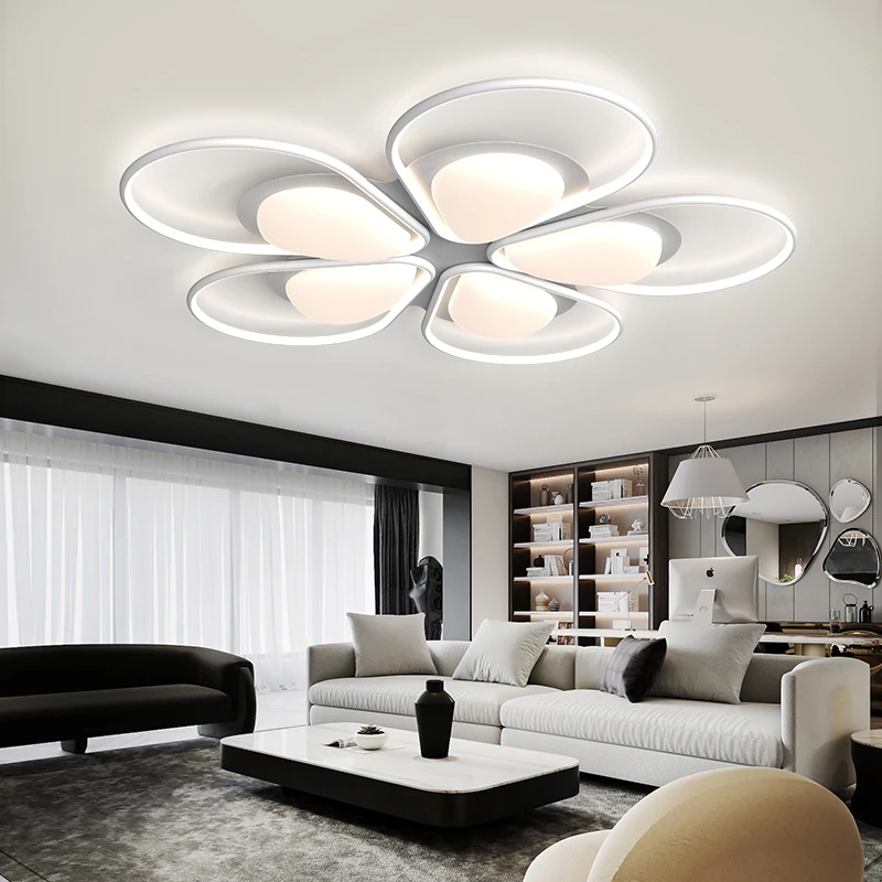 

Modern Green Gray White LED Chandelier Living Room Study Room Lighting Dimmable Indoor Lights Bedroom Foyer Decor Light Fixtures