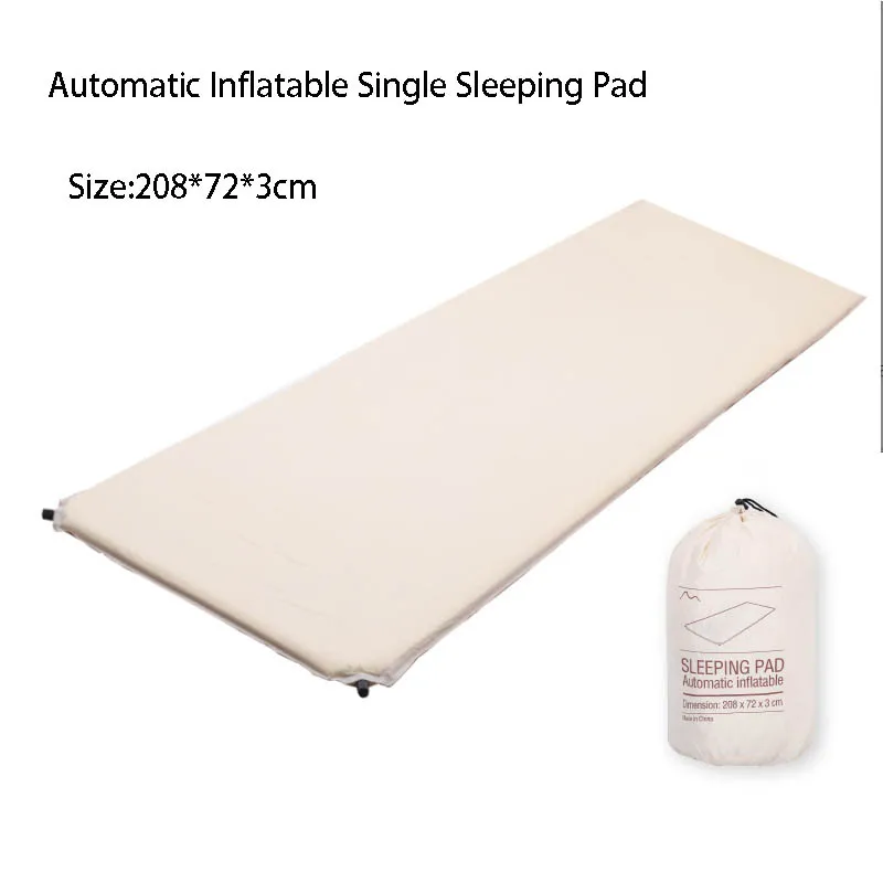 

DUTRIEUX Sleeping Pad Camping Mat Outdoor Tent Automatic Inflatable Mattress Double Moisture-Proof Pad Use With Camp Bed