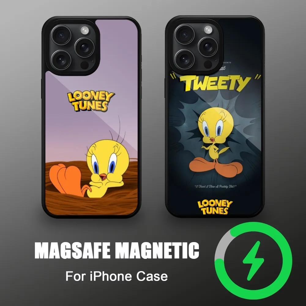 Чехол для телефона T-Tweetys Bird iPhone магнитная беспроводная зарядка совместимая с